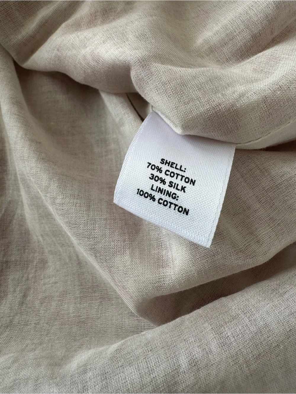 Halogen Silk Cotton Blend Smocked Waist Dress Size XSmall